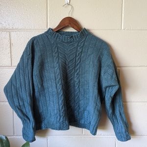 Vintage Green Wool Sweater